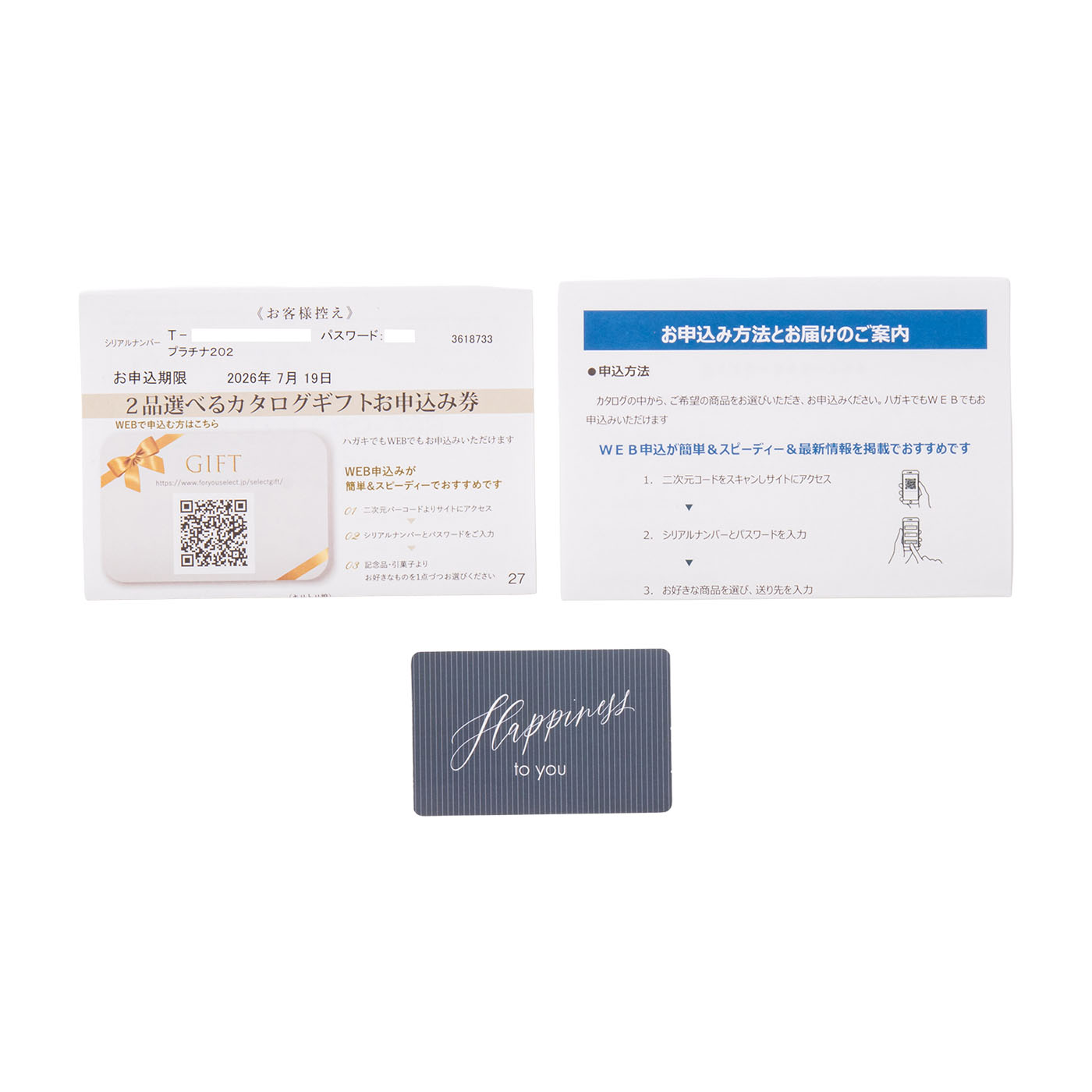 内祝い専用ハンディセレクト プラチナ 3