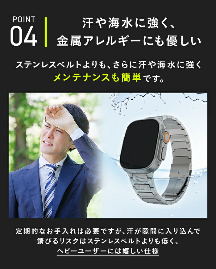 アップルウォッチバンド チタン 7