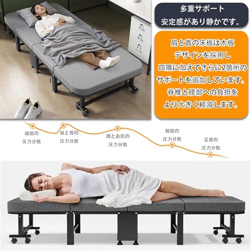 マットレス付き折りたたみベッド 3