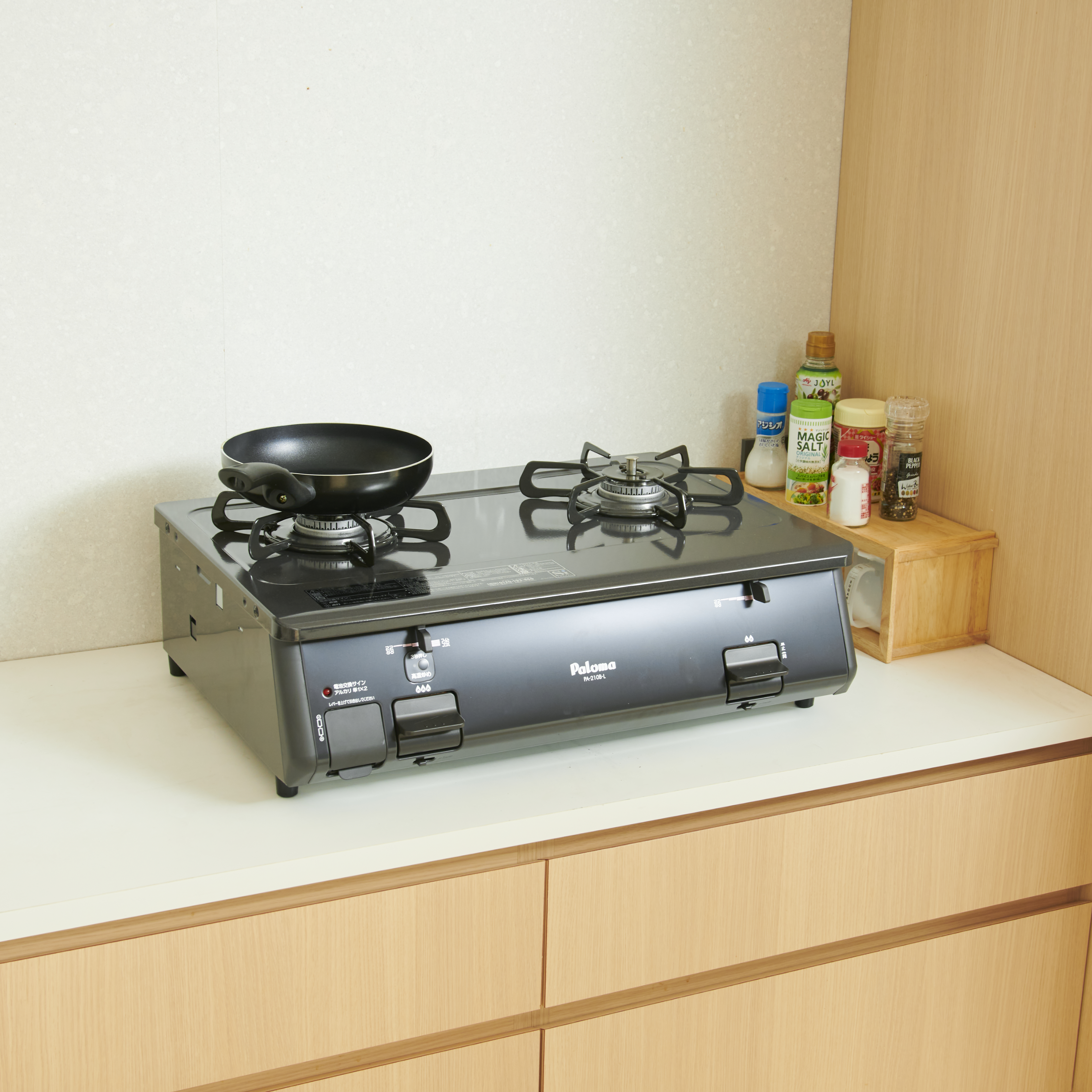 Paloma/パロマ ガステーブル PA-N41B-R 水無し片面焼き グリル未使用 幅59cm 都市ガス パロマ ガステーブル 都市ガス PA-N41B-R 2018年製 パロマ PA-N41B-R LP