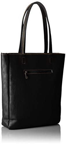 IL BISONTE トートバッグ レザー ブラック ビッグロゴ A4可 肩掛け