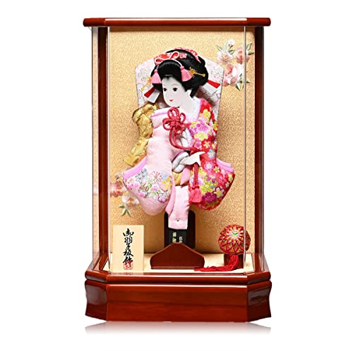 羽子板飾り 3本セット 曽根人形 / No.708-64 卵型 8号 美桜(みお)