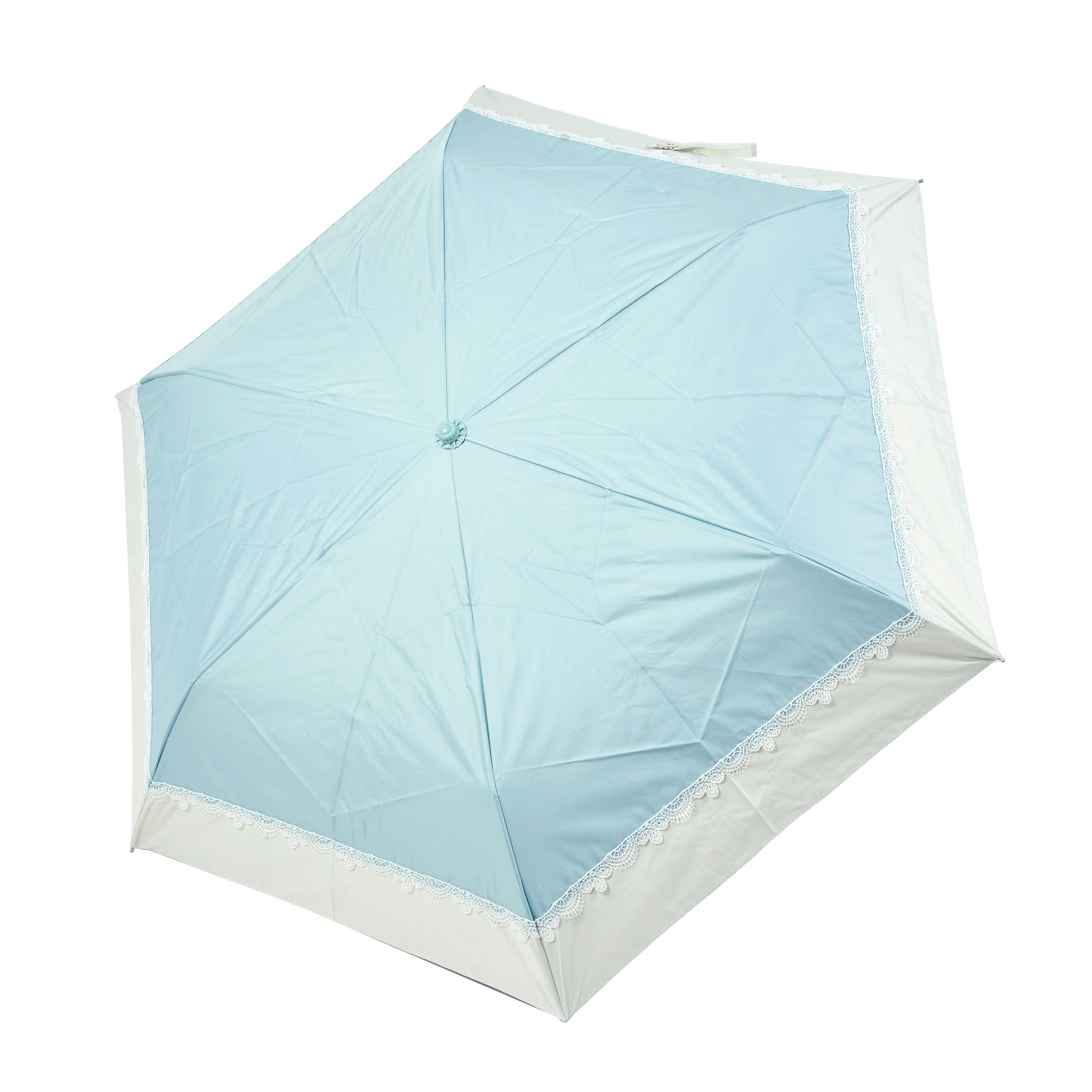 春新作の 折りたたみ傘 ホワイト 白 羽 自動開閉 メンズ レディース 晴雨兼用 人気