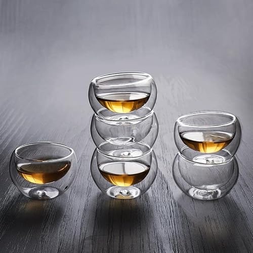 二層茶杯 6個セット 2