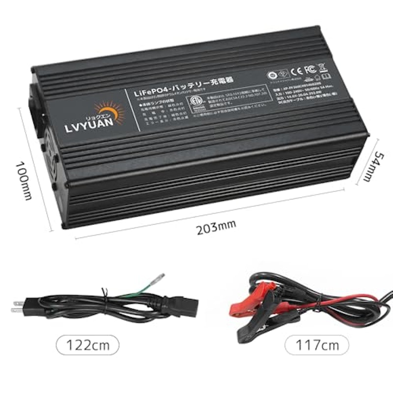 LiFePO4 バッテリー充電器 6