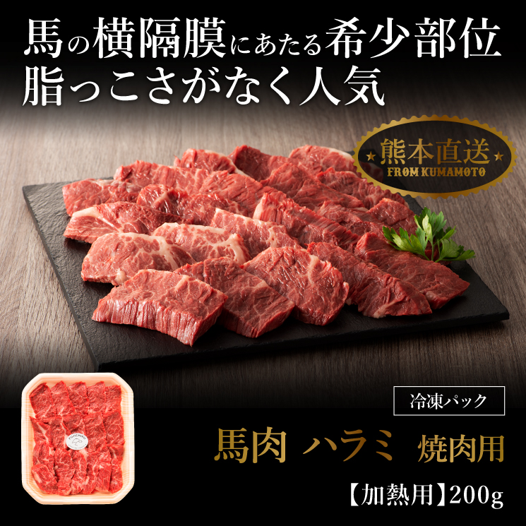 馬ハラミ焼肉用 スライスパック 2