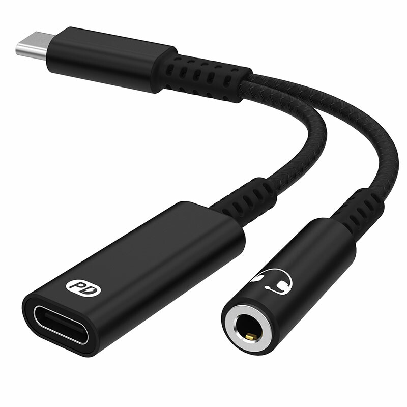 2in1 USB Type-cイヤホン端子変換アダプター 1