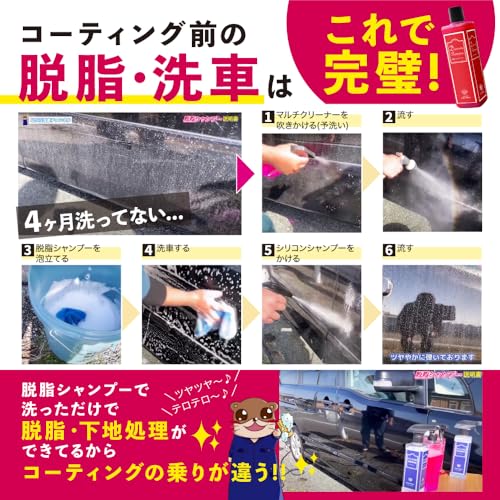 脱脂シャンプー 『あなた色に染まるカーシャンプー』 5