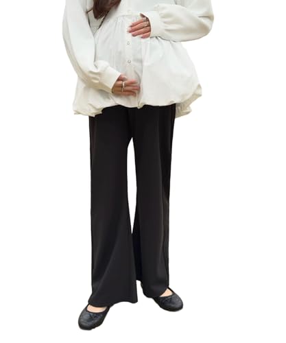 mamaレタス ストレッチ ワイドパンツ 1
