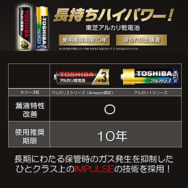 アルカリ1 アルカリ乾電池 単4形 10本8本+2本増量 3