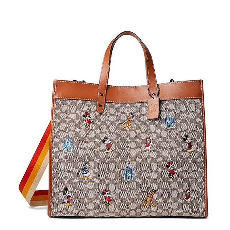 DISNEY×COACH フィールド トート 40 シグネチャー ウィズ ミッキーマウス 1