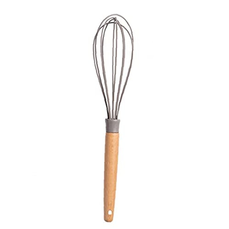 木製ハンドル付き シリコン泡立て器 1