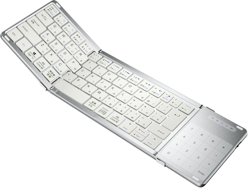 3つ折りたたみキーボード 1
