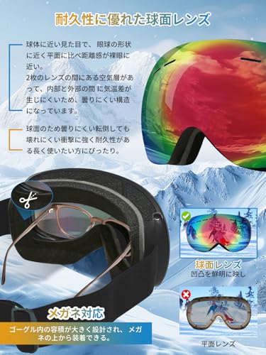 キョー様　ゴーグル2点　スノボ [Findway] ゴーグル 紫外線防止 Amazon | [Findway] スキーゴーグル スノーゴーグル