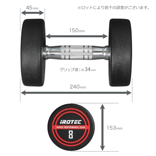 最終値下げ IROTEC ダンベルセット 140KG Amazon | IROTEC (アイロテック) ラバー バーベル ダンベル