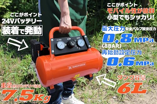 24Vポータブル エアーコンプレッサー 3