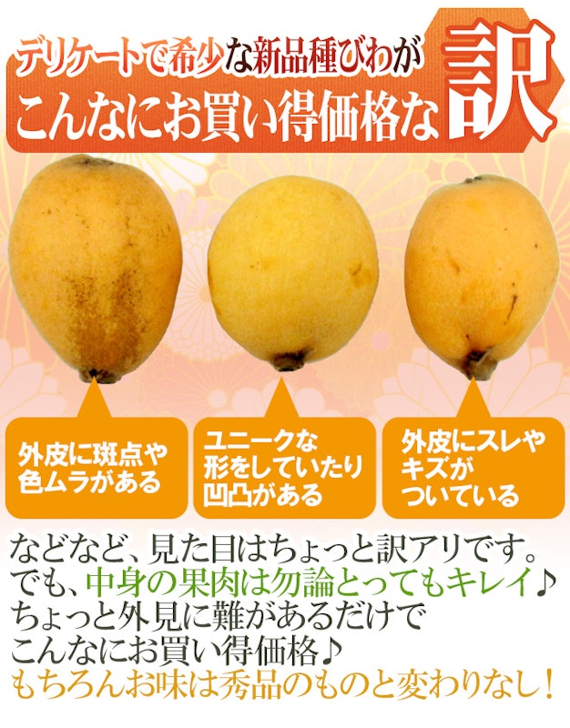 巨大びわ甘香 訳あり 5