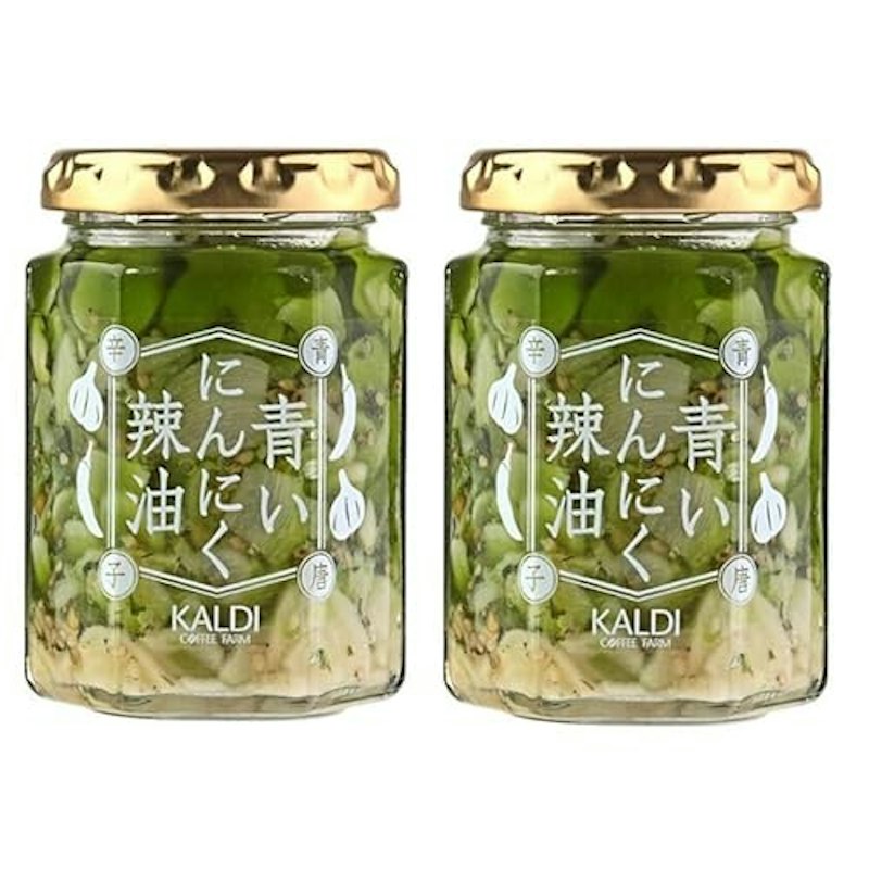 青いにんにく辣油 青唐辛子 1