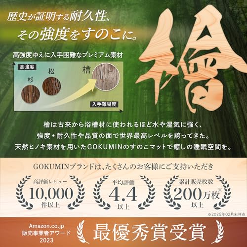 ヒノキすのこマット 3