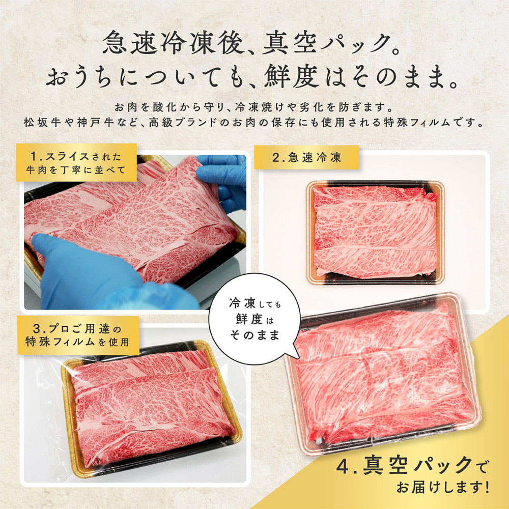 黒毛和牛A5等級霜降りクラシタスライス 9