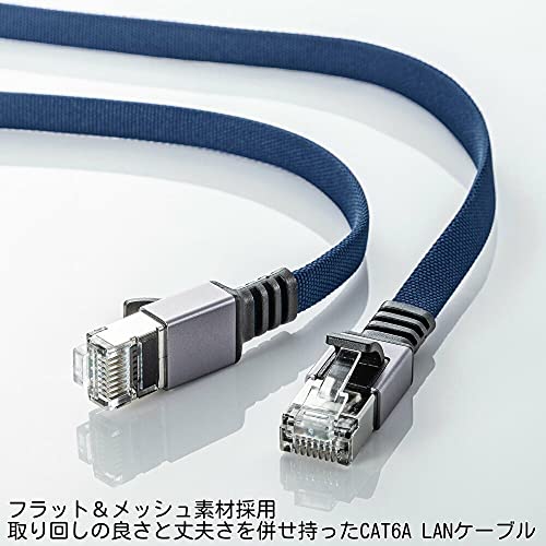 カテゴリ6AメッシュフラットLANケーブル 2