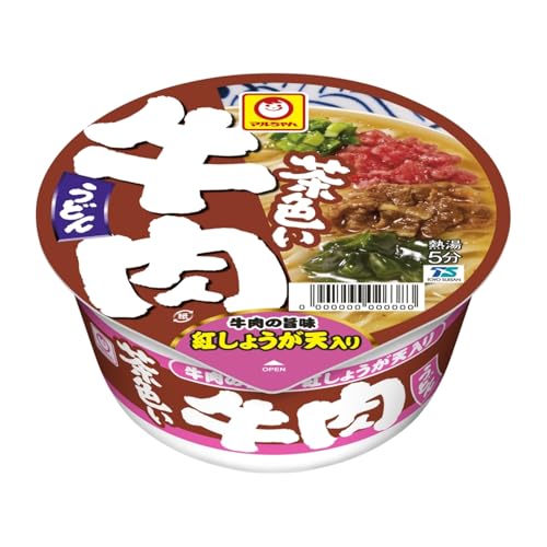 茶色い牛肉うどん 1