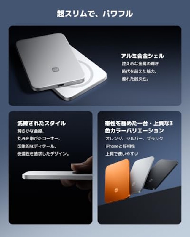 UltraThin Magnetic Power Bank 5000 15W 6