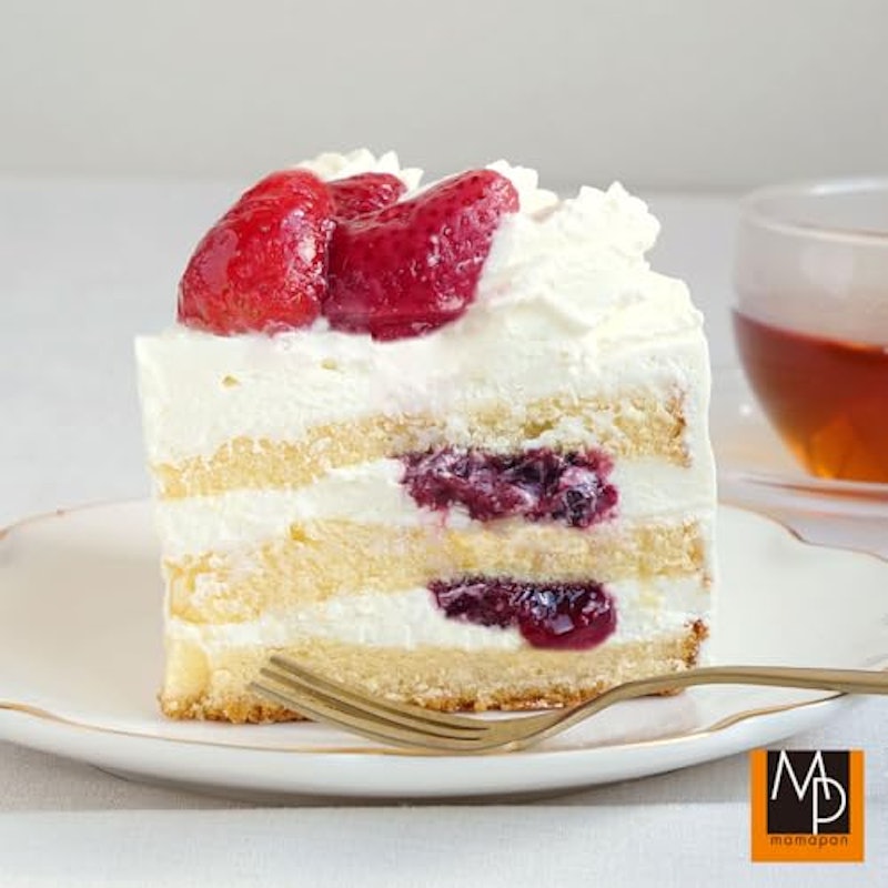 【4個セット】【ママパン】五洋食品 冷凍スポンジケーキ 白 6号 270g×4(1,080g)まとめ買い デコレーションケーキ 2