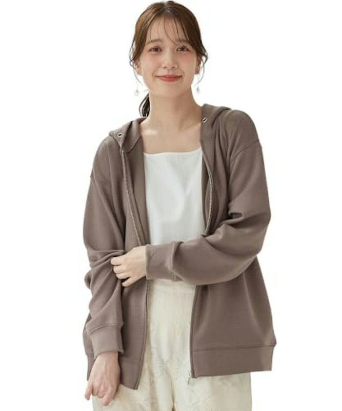 大人のゆるジップパーカー 1