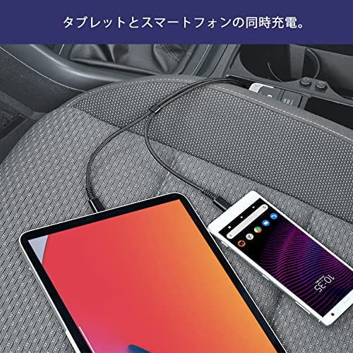 Y字USBケーブル AtoC+C 5