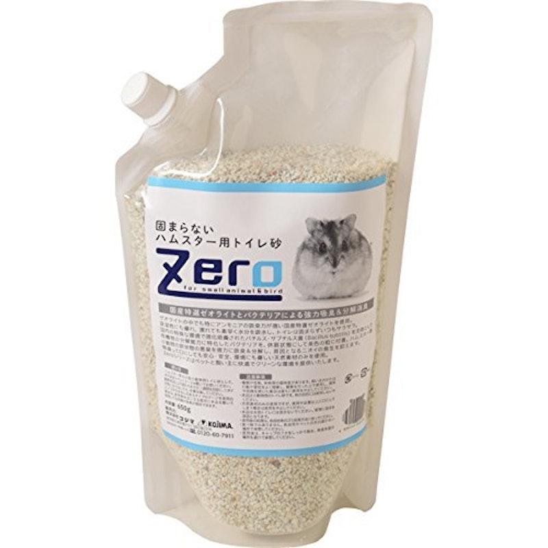ZERO 固まらないハムスター用トイレ砂 1