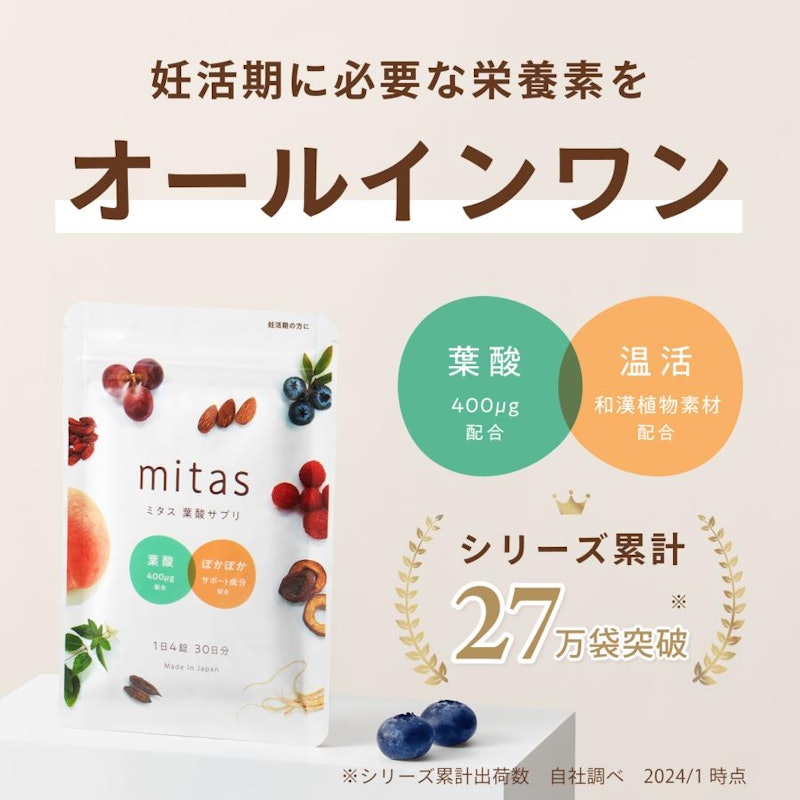 mitas 葉酸サプリ 2