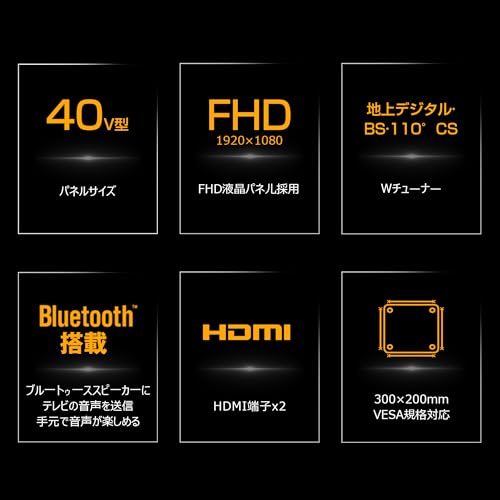40V型 フルハイビジョン LED液晶テレビ 2