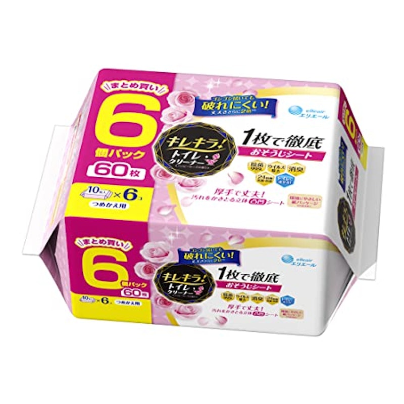 トイレクリーナー 1枚で徹底おそうじシート ハッピーローズ 1