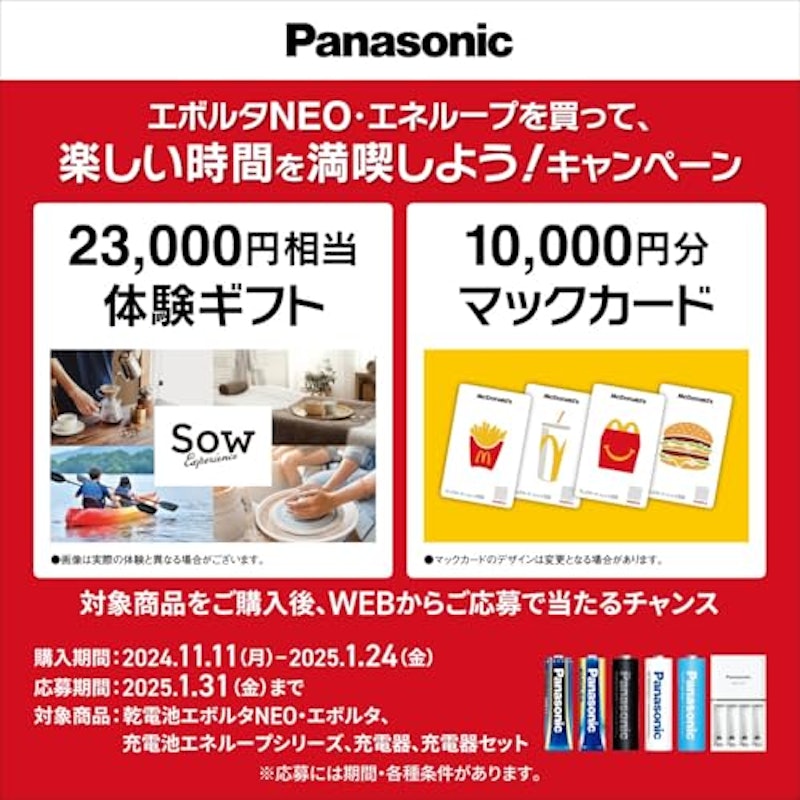 エネループ スタンダードモデル 急速充電器セット 2