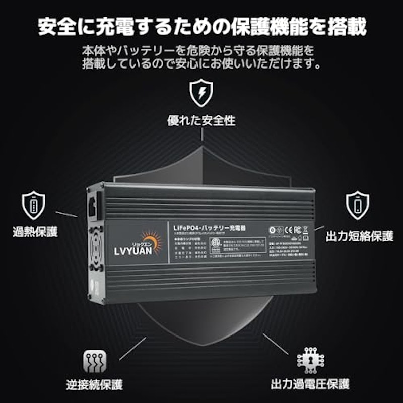 LiFePO4 バッテリー充電器 3