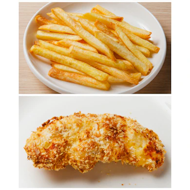 冷凍ポテトはホクホク感が物足りないが、ささみかつはサクサク・ジューシー
