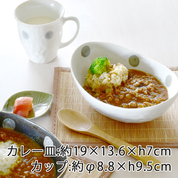美濃焼 カップ＆カレー皿ペアセット 3