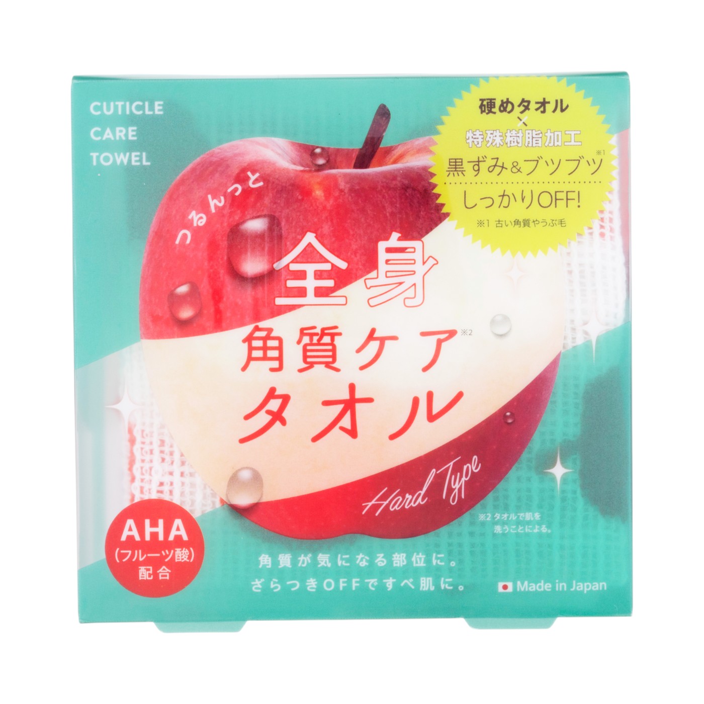 つるんっと全身角質ケアタオル 1