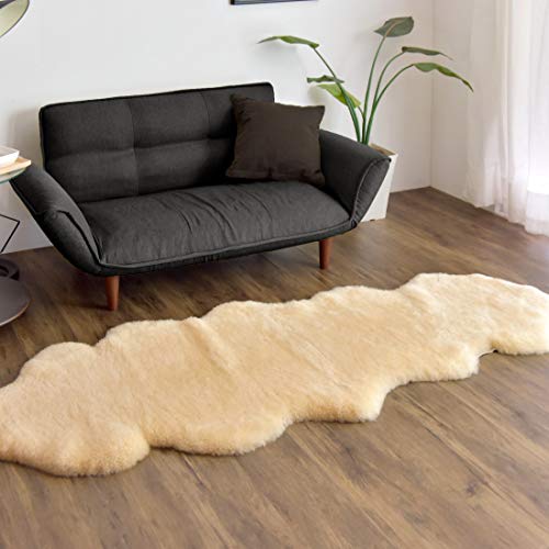 卸売 ムートン Bym 長毛 アイボリー 2匹 最高級ムートンフリースラグマット 防ダニ抗菌加工 高水準の安全性 天然ムートン100 天然羊毛 オーストラリア産 ムートンラグ ピースラグ その他