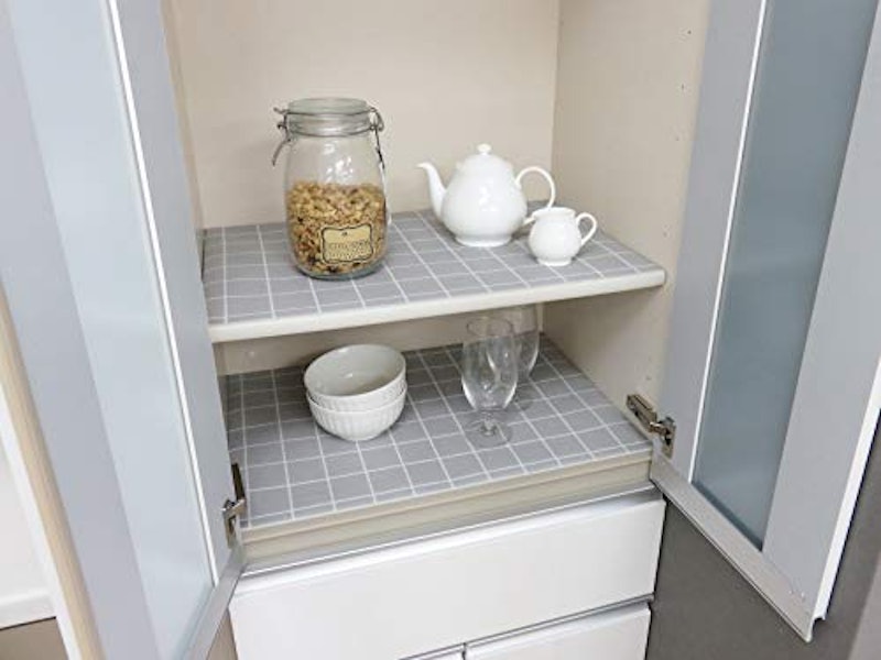 食器棚シート チェック柄 7