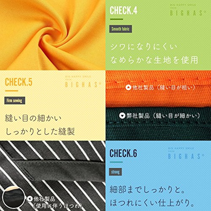 BIGHAS 首掛けシンプルエプロン 5