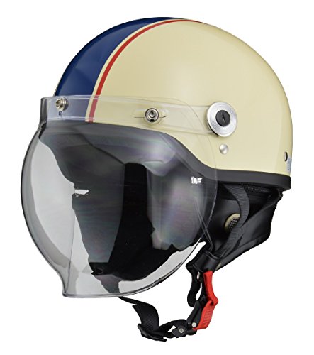 5557cmＬ新モデル内蔵レンズ半帽 半ヘル ハーフヘルメット 原付ヘルメット ビンテージ