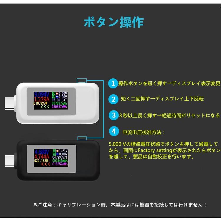 Type-C 電圧電流チェッカーテスター 3
