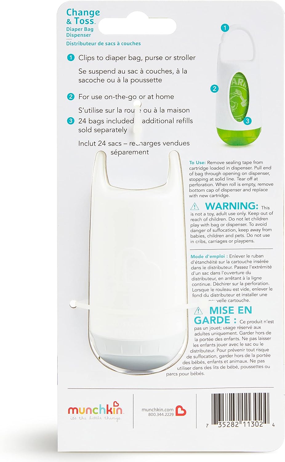 Arm & Hammer Change & Toss Diaper Bag Dispenser 3