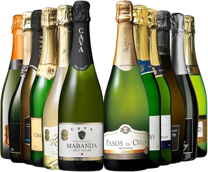 瓶内二次発酵製法ワイン入りスパークリングワイン12本セット 1