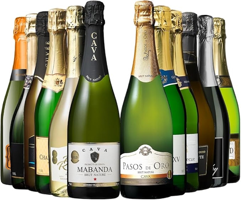 瓶内二次発酵製法ワイン入りスパークリングワイン12本セット 1