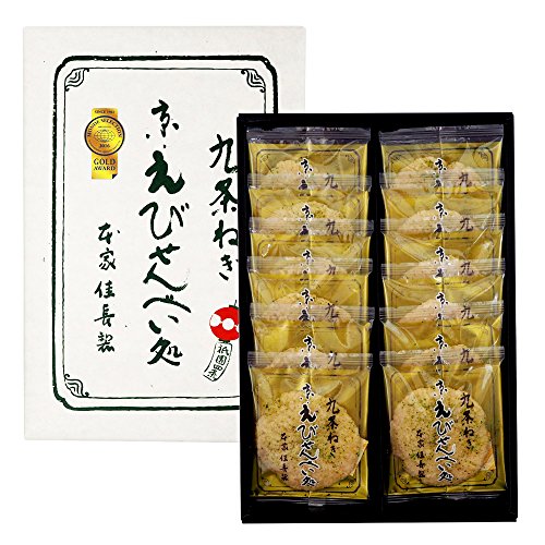 九条ねぎ京えびせんべい 1