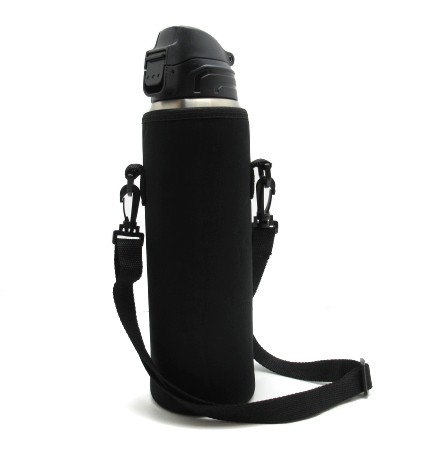撥水加工 保温保冷 プラスチック水筒カバー スケーター 日本製肩紐付き