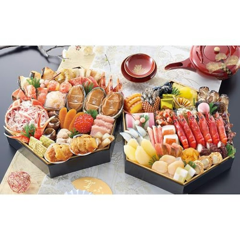 京都祇園 料亭 岩元 監修 六角二段 海宝箱 1